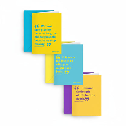 Biglietti d’auguri con citazioni filosofiche (set 3-15) - Philocard